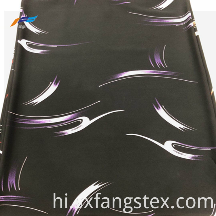 210GSM Wool Peach Spandex Polyester Printed Abaya Fabric